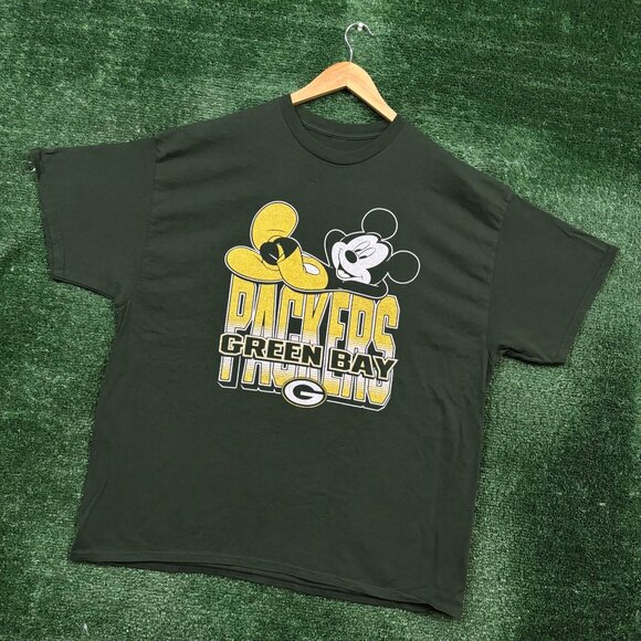 Disney x NFL Green Bay Packers green T-shirt (Size XL) - Picture 3 of 4